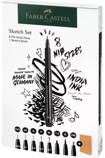 Faber-Castell Cienkopisy artystyczne Pitt 8 szt.