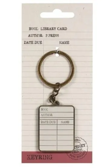 Half Moon Bay Pulteney Press Brelok metalowy - Library card