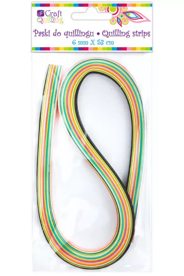Paski do quillingu basic 6mm, 18 kolor�w
