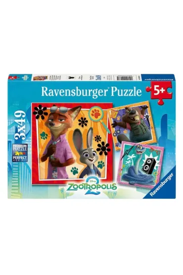 Puzzle dla dzieci 2D: Zwierzogr�d 2 3x49el Ravensburger