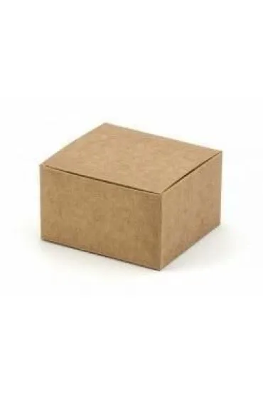 PartyDeco Pude�eczka kraft 6 x 5,5 x 3,5cm 10 szt.