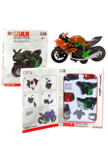 Motocykl do skr�cania metalowy 1:14 LeanToys