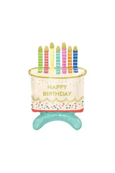 Godan Balon foliowy Tort Happy Birthday 33x48x24cm