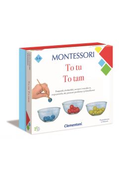 Gra to tutaj, to tam Montessori50120 Clementoni