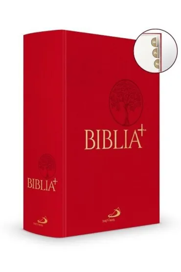 Biblia Plus p��tno czerwona paginacja
