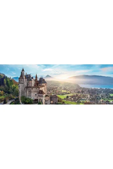 Puzzle panoramiczne 1000 el. Zamek Menthon, Francja Trefl