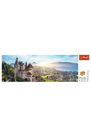 Puzzle panoramiczne 1000 el. Zamek Menthon, Francja Trefl