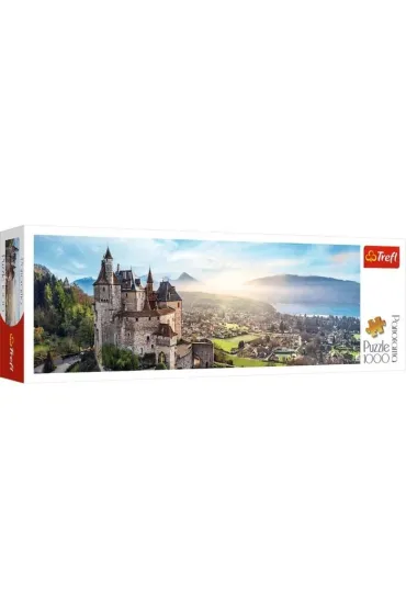 Puzzle panoramiczne 1000 el. Zamek Menthon, Francja Trefl