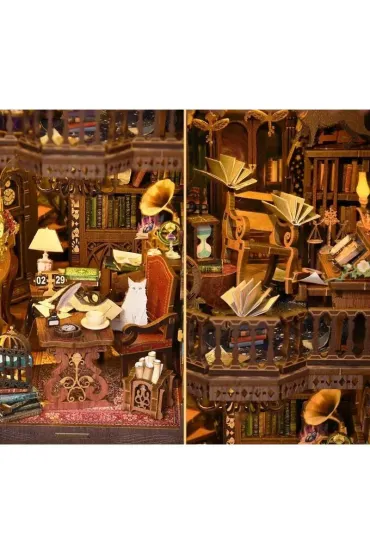 Puzzle Miniaturowy domek Book Nook �wi�tynia wiedzy Habarri