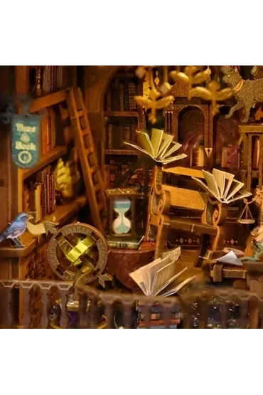 Puzzle Miniaturowy domek Book Nook �wi�tynia wiedzy Habarri