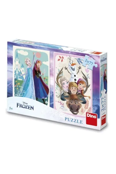 Puzzle Kraina Lodu Puzzle Anna i Elsa 2x77el Dino Toys