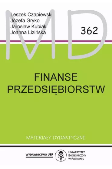 eBook Finanse przedsi�biorstw pdf - Leszek Czapiewski