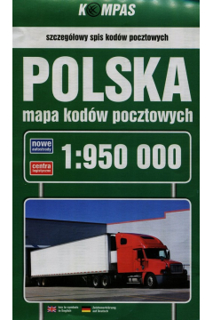 Polska mapa kodw pocztowych 1:950 000