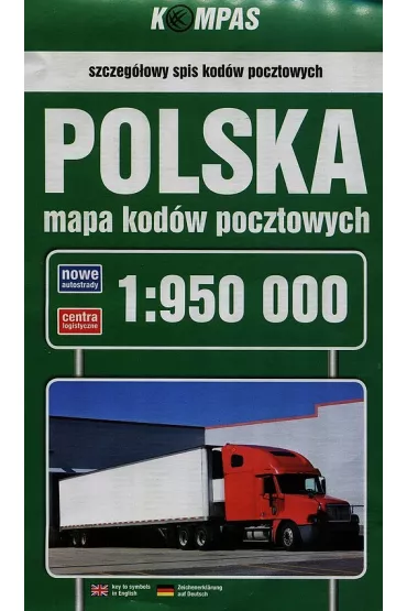 Polska mapa kod�w pocztowych 1:950 000