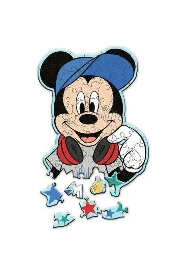 Puzzle drewniane 50 el. W �wiecie Mickey Trefl