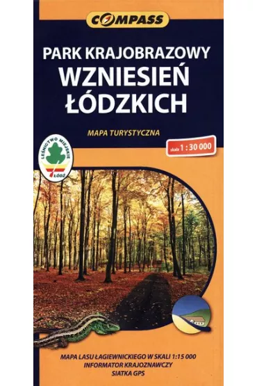 Mapa turystyczna Park Krajobrazowy Wzniesie� ��dzkich 1:30 000