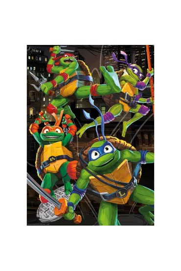 Puzzle 2x500 el. Wojownicze ��wie Ninja Educa