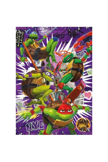 Puzzle 2x500 el. Wojownicze ��wie Ninja Educa