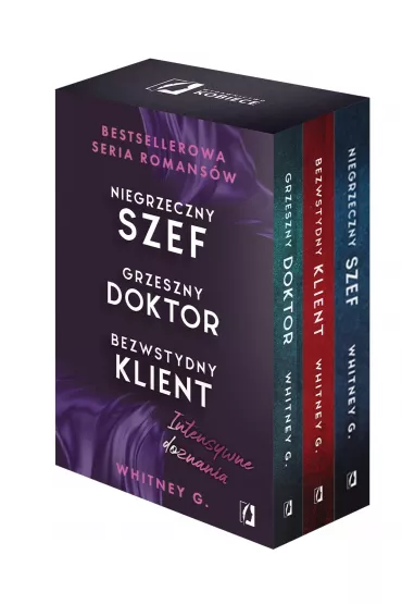 Pakiet Intensywne doznania. Tomy 1-3: Niegrzeczny szef, Grzeszny doktor, Bezwstydny klient - Whitney G.
