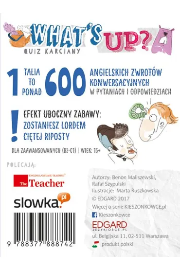 Angielski kieszonkowiec. What's Up? Quiz karciany - Benon Maliszewski, Rafa� Szypulski