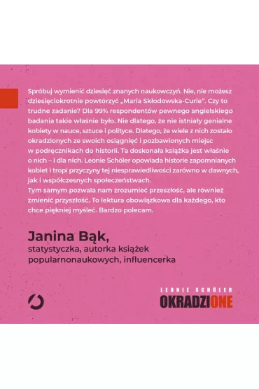 Okradzione. Jak kobiety napisa�y histori�, a m�czy�ni okryli si� chwa�� - Leonie Sch�ler