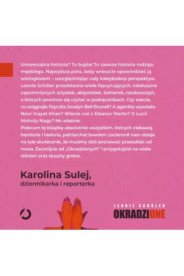 Okradzione. Jak kobiety napisa�y histori�, a m�czy�ni okryli si� chwa�� - Leonie Sch�ler