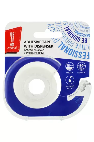 MemoBe Ta�ma klej�ca z podajnikiem 18mm x 20m