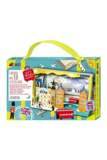 Puzzle drewniane 3D - Stw�rz pejza� miejski Londyn Avenir