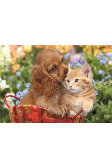 Puzzle 104 el. Maxi SuperColor. Cute Friends Clementoni
