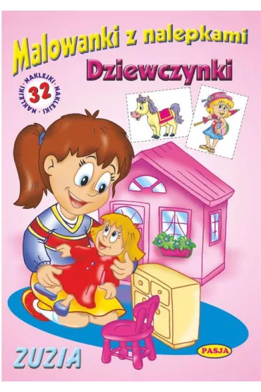 Malowanka z nalepkami - Zuzia - Ernest B��dowski