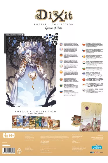Puzzle 1000 el. Dixit. Queen of Owls z unikatow kart do gry Rebel - Marina  Coudray