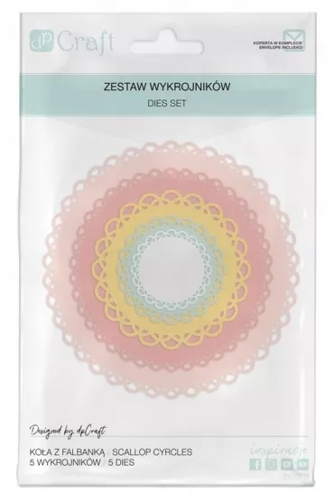 Dalprint Wykrojniki - ko�a z falbank� 5 szt.