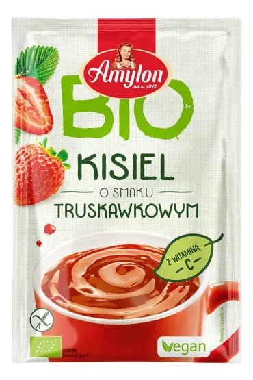 Amylon Kisiel truskawkowy bezglutenowy 30 g Bio