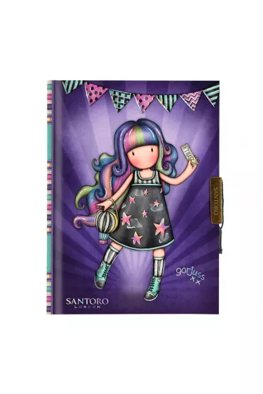 Santoro Zamykany Notes Gorjuss Fairground Up and Away