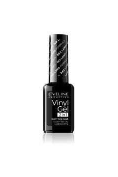 Eveline Cosmetics Lakier winylowy 211 Vinyl Gel + Top Coat 2in1 12 ml