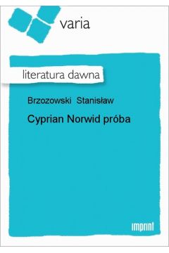 eBook Cyprian Norwid prba epub