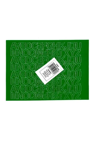 Artdruk Litery samoprzylepne 1,5 cm zielony 8 szt.