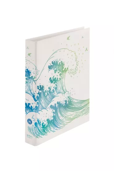 Herlitz Segregator A4 dwuringowy Greenline Fale