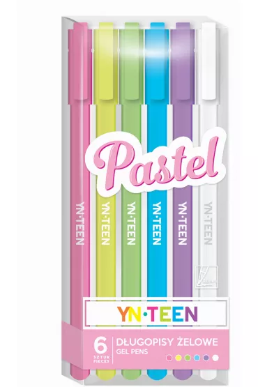 Interdruk D�ugopisy �elowe Pastel 6 szt.