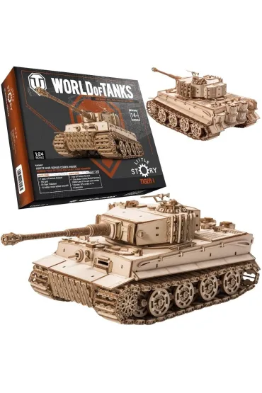 Puzzle Drewniane 3D - Czo�g Tiger M1 Nice-idea.pl