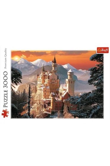 Puzzle 3000 el. Zimowy Zamek Neuschwanstein. Niemcy Trefl