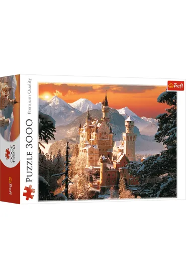 Puzzle 3000 el. Zimowy Zamek Neuschwanstein. Niemcy Trefl