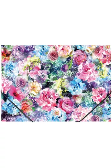 Panta Plast Teczka A4 na gumk� z nadrukiem Roses