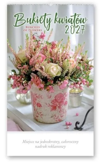 Lucrum Kalendarz 2027 reklamowy Bukiety kwiat�w