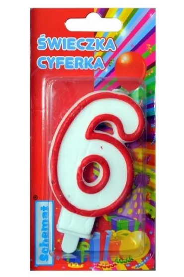 Schemat �wieczka cyferka 6