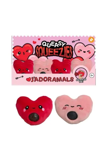Pluszowa zabawka sensowyczna J'Adoramals Heart MIX Puckator