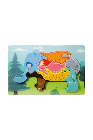 Puzzle drewniane Dzikie zwierz�ta MIX Swede