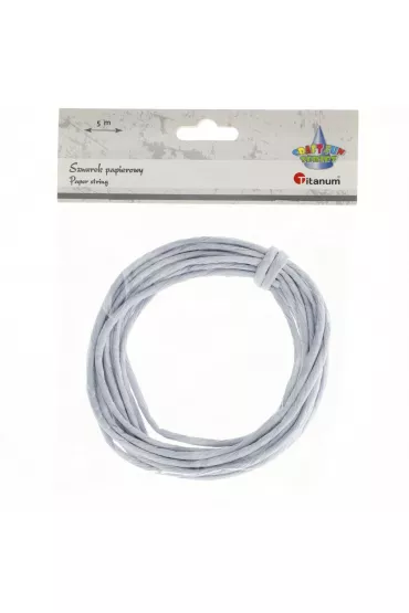 Titanum Sznurek papierowy szary 5m