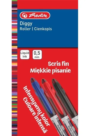 Herlitz Cienkopis Diggy 0,5 mm czarny