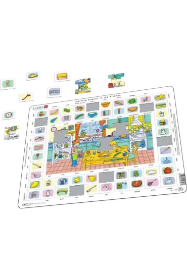 Puzzle maxi ramkowe 70 el. Learning English in the Kitchen Larsen